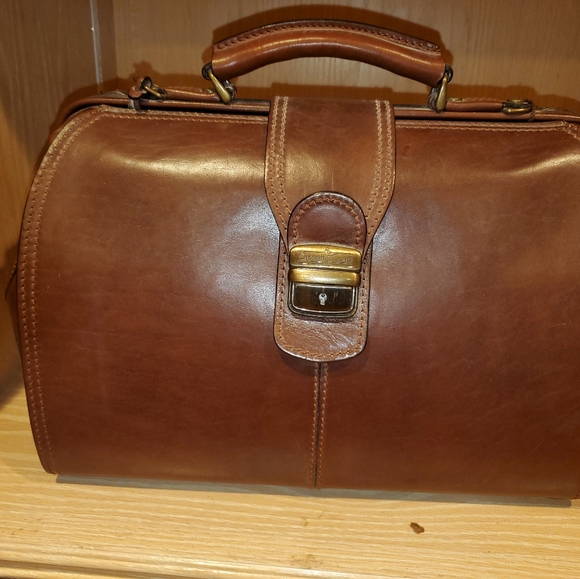 Gianni Conti leather doctor frame bag satchel. - Picture 1 of 5